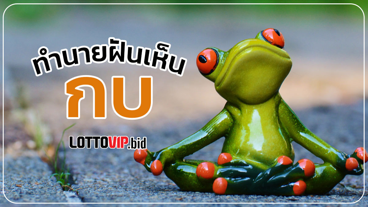 ฝันเห็นกบ