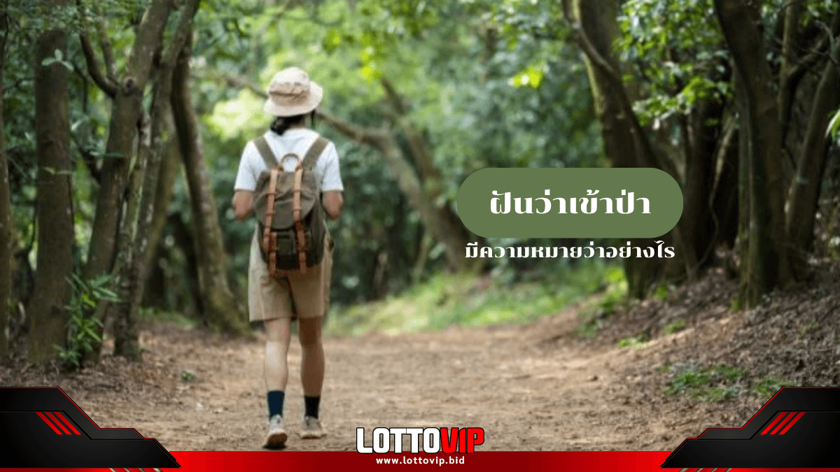 ฝันว่าเข้าป่า